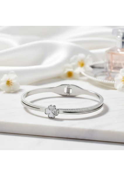 Kadın Ayarlanabilir Çelik Kelepçe Bileklik 316L | YUSSO