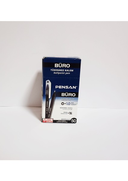 Tükenmez Kalem Pensan 2270 1mm Siyah 50`li