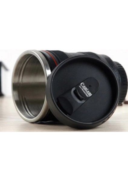 Çelik Objektif Lens Tasarımlı Kupa Bardak fiyatları