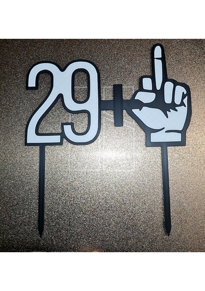 30 Yaş Pasta Süsü