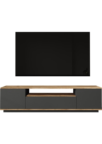Aven Tv Ünitesi Tv Sehpası Kapaklı 180CM Çam-Antrasit Ave7-Aa fırsatları