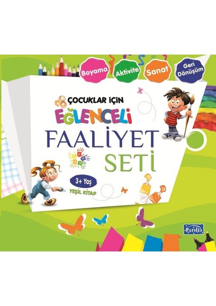 Eğlenceli Faaliyet Seti - Yeşil Kitap - 3+ Yaş