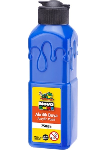 Nova Color Akrilik Boya 250 gr Mavi NC-3012
