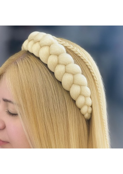 Örgülü Saç Tacı-Kadın Saç Aksesuarı-Günlük ve Özel Gün Saç Aksesuarı