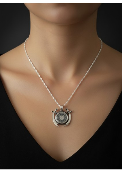 - 925 Ayar Orjinal Zülfikar Ayetel Kürsi Dualı Kolye - 50CM Zincirli fiyatları