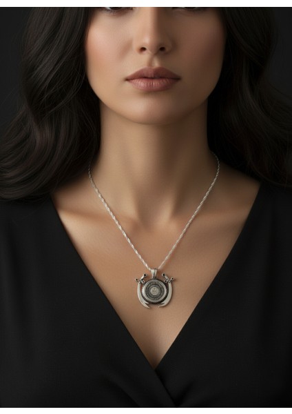 - 925 Ayar Orjinal Zülfikar Ayetel Kürsi Dualı Kolye - 50CM Zincirli modelleri