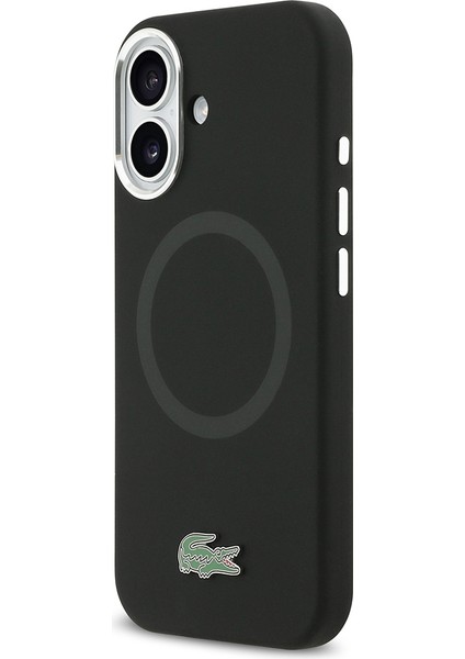 iPhone 17 Kılıf Lacoste Lisanslı M-Safeli Ikonik Logolu Metal Kamera Çerçeveli Silikon Kapak Siyah fiyatları