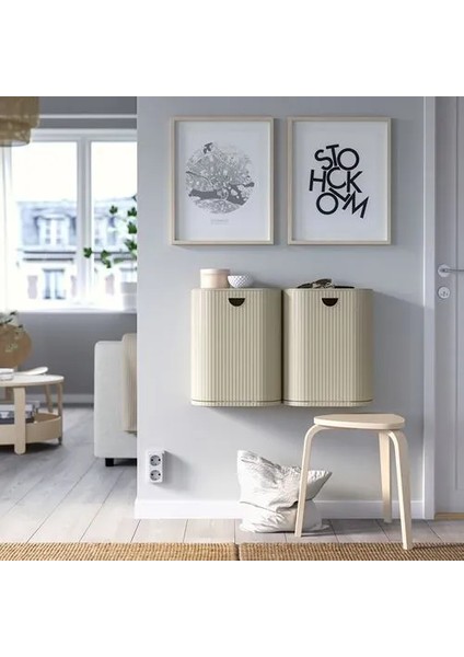 Gardsbutık Atık Ayırma Kutusu Gri Bej 21 Lt