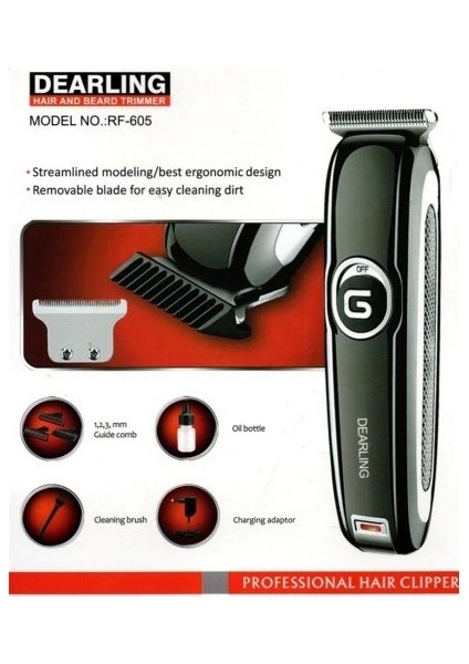 RF-605 Profesyonel Saç & Sakal Ense Kesme Makinesi ( Lisinya ) indirimleri