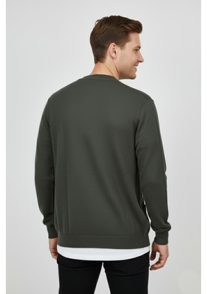 Erkek Spor Selanik Düğmeli Hırka Regular Kalıp BGL-ST04873 modelleri