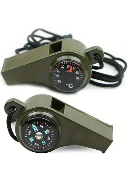 Pusulalı Termometreli Acil Durum Düdüğü ( 3 In 1) modelleri