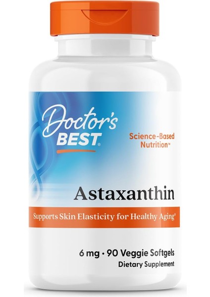 Doctors Best Astaxanthin With Astareal Supports Skin Elasticity For Healthy Aging 90 Softgels