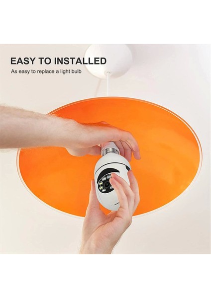 Kablosuz 360 Panoramik Ampul Kamera Güvenlik Kamerası Çift Kablosuz 360 Derece Gece Görüşlü ( Lisinya ) fırsatları