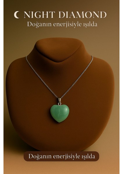 Kadın Kolye Aventure Doğal Taş Zincirli Kolye