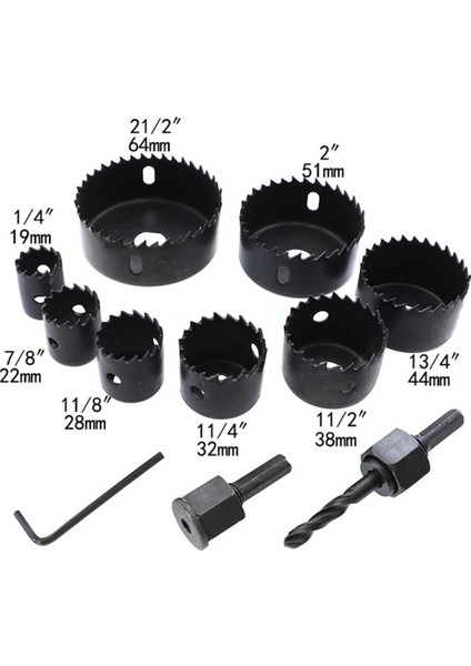 11 Parça Panç Seti Ağaç Kesme Testere Matkap Ucu Takımı Alçıpan Tavan Kesme fiyatları