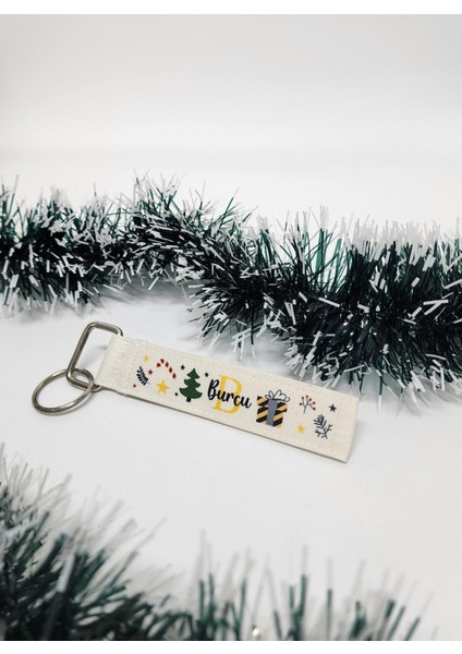 Isme Özel Kişiye Özel Yılbaşı Temalı Happy New Year Design Anahtarlık