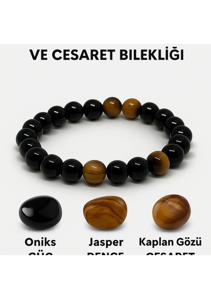 Orijinal Doğal Taş El Yapımı Enerji - Uyum - Denge Sağlayan Bileklik-50