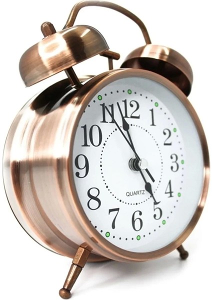 Büyük Boy Metal Bakır Çalar Saat - Lisinya