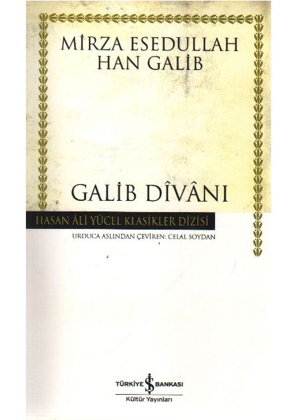 Galib Divanı - Hasan Ali Yücel Klasikleri