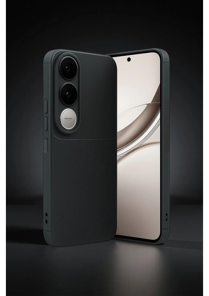 Vivo V50 Lite 4g Auto Focus Karbon Kapak - Kahverengi