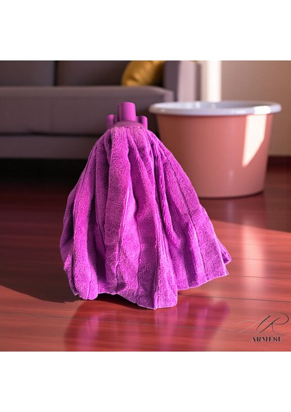 Premium Havlu Yedek Mop 2'li Set %100 Mikrofiber Mop Bez Yenilenen ve Güçlü Başlık Ithal Kumaş