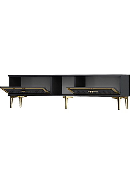 TSA1503AG - Tuna Tv Stand 150CM Antrasit-Altın