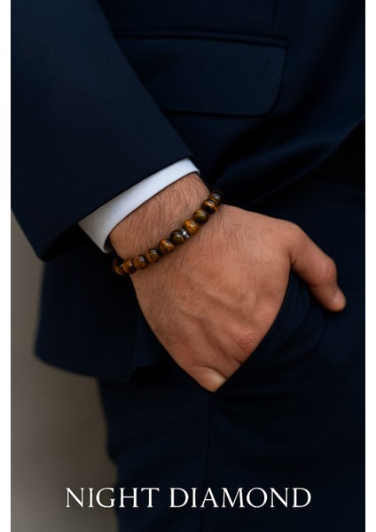 Orijinal Doğal Taş El Yapımı Enerji - Uyum - Denge Sağlayan Bileklik-74