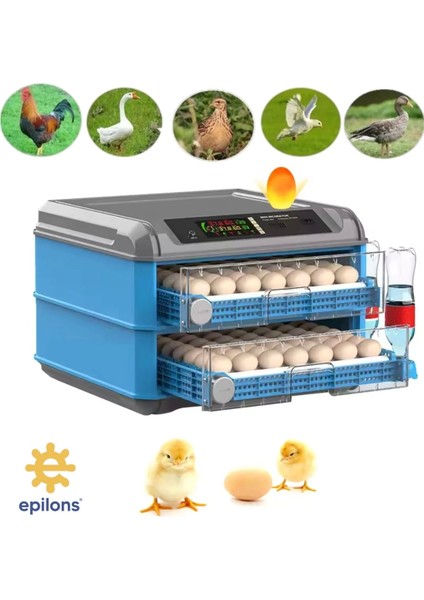 Tam Otomatik 128 Yumurta Kapasiteli Kuluçka Makinesi - Civciv Kaz Hindi Ördek Yetiştiriciliği Kablosuz Kamera Hediyeli ( Lisinya ) fiyatları