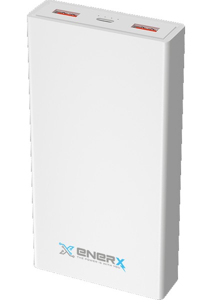 Enerx Powerbank 20000 Mah 2.1 Amper ENR-P20C Beyaz