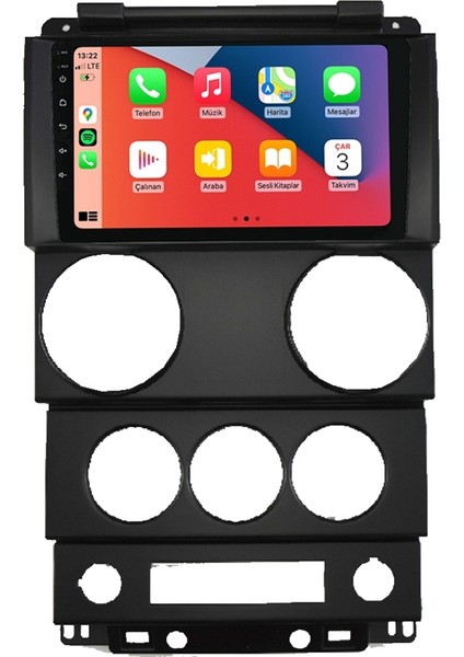 Maitec M-T-C 464 QLED Serisi Jeep Wrangler Rubicon 2007-2010 4+64GB Multimedya Teyp