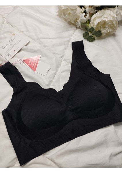 Siyah Ry Lazer Kesim Tek Parça Dikişsiz Sütyen – Iz Yapmaz Rahat Kumaşlı Bralet indirimleri