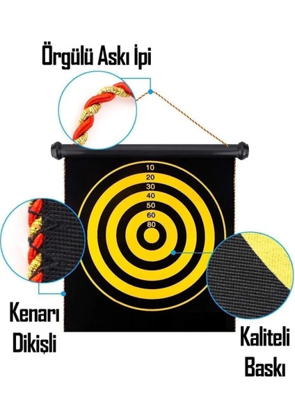 Mıknatıslı Dart Yüksek Kalite Manyetik Dart Seti 30X24 fırsatları