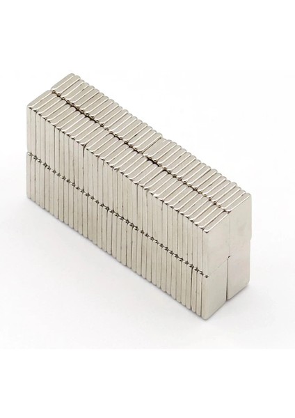 20 Adet 15X10X1.5 mm Köşeli Neodyum Mıknatıs N35 Magnet Dayanıklı Nikel Kaplama ( Lisinya )