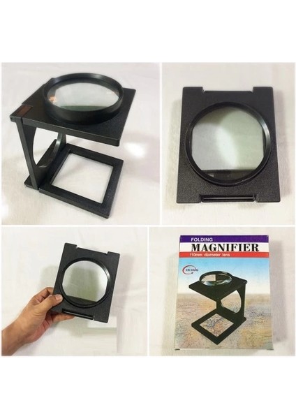 Masa Üstünde Proje Çizimi.küçük Yazı Vb Okuma Için Mükemmel 110 mm Katlanır Büyüteç fiyatları
