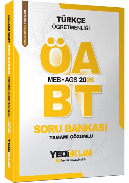 2026 Öabt Türkçe Öğretmenliği-Meb Ags Tüm Konular Konu Anlatımı ve Soru Bankası Seti fiyatları