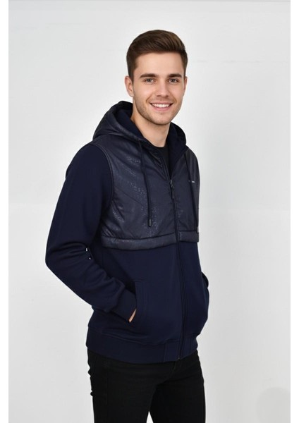 Erkek Kapitone Modelli 3 Iplik Kapüşonlu Sweatshirt BGL-ST04865 fiyatları