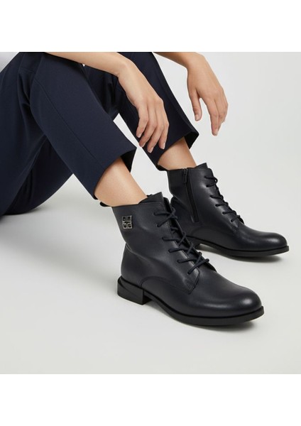 B260644 Hakiki Deri Siyah Kadın Bot indirimleri