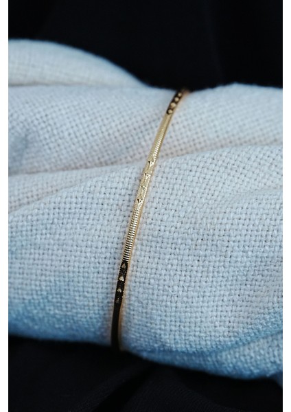 Ajda Bilezik Baklava Desenli 22 Ayar Kaplama 2 Adet