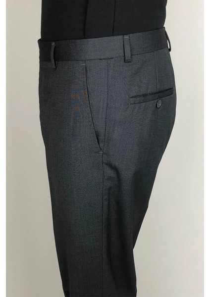 Fistan Store Erkek Düz Yüksek Bel Klasik Kesim Rahat Kalıp Yandan Cepli Boru Paça Büyük Beden Kumaş Pantolon modelleri