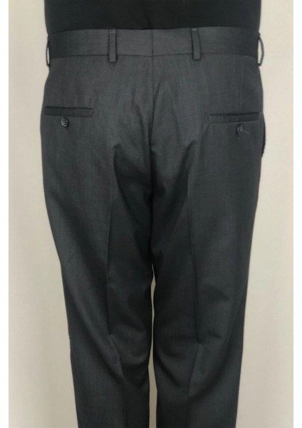 Fistan Store Erkek Düz Yüksek Bel Klasik Kesim Rahat Kalıp Yandan Cepli Boru Paça Büyük Beden Kumaş Pantolon indirimleri