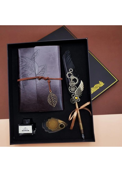 Tüylü Divit Hokka Kalem Seti