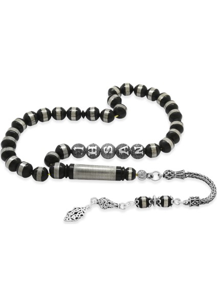 925 Ayar Gümüş Püsküllü Metal Sarmal Istanbul Kesim Isme Özel Yazılı Kuka Tesbih