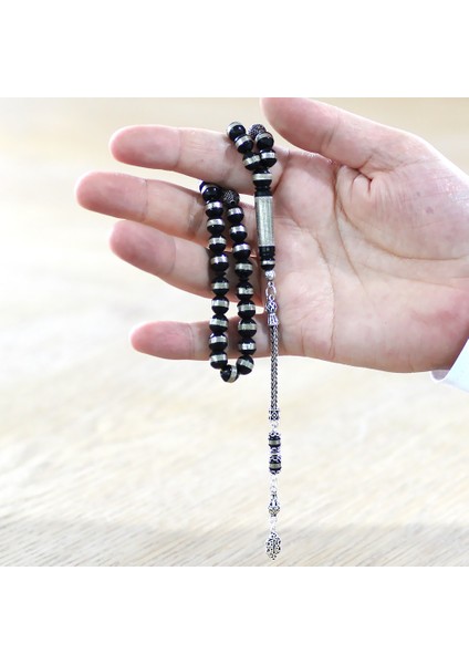 925 Ayar Gümüş Püsküllü Metal Sarmal Istanbul Kesim Isme Özel Yazılı Kuka Tesbih fırsatları