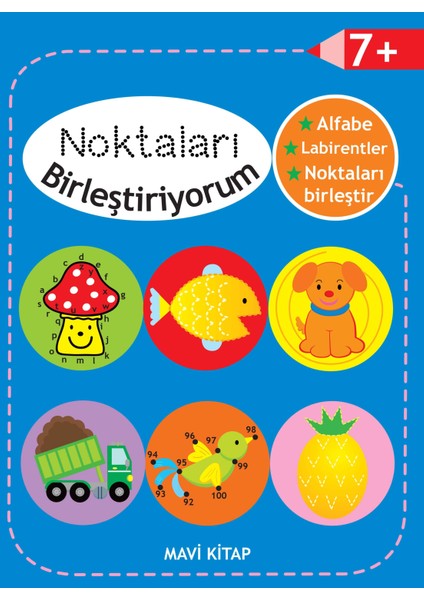 Noktaları Birleştiriyorum - Mavi Kitap +7 Yaş