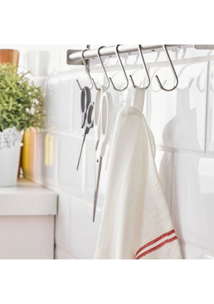 Hıldegun Kurulama Bezi, Beyaz-Kırmızı, 45X60 Cm, 1 Adet indirimleri