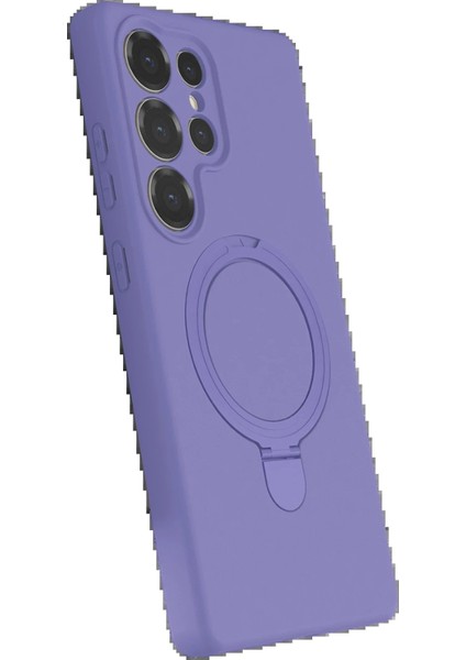 Samsung Galaxy S23 Ultra Regal Magsafe Standlı Kapak - Lila fiyatları