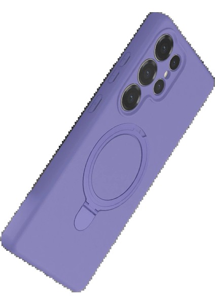 Samsung Galaxy S23 Ultra Regal Magsafe Standlı Kapak - Lila modelleri