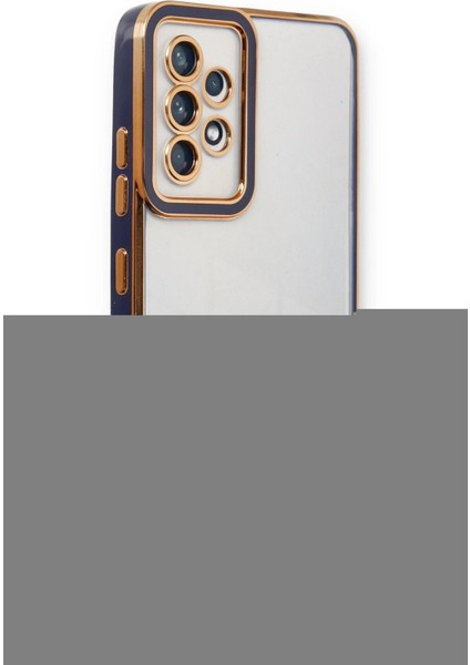 Samsung Galaxy A53 5g Kılıf Liva Lens Silikon - Mavi