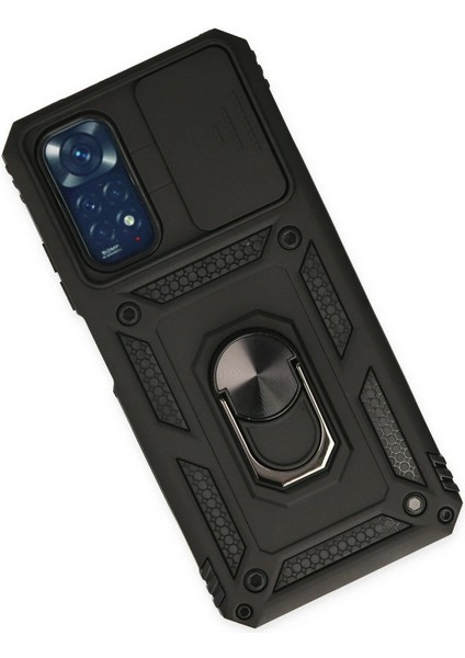 Xiaomi Redmi Note 11 Kılıf Pars Lens Yüzüklü Silikon - Siyah fiyatları