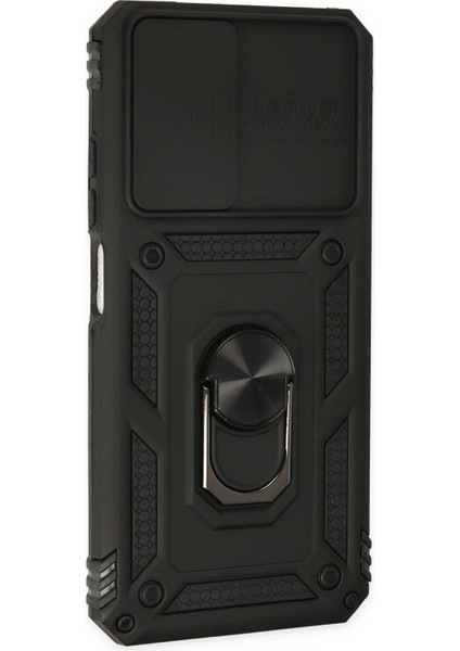 Xiaomi Redmi Note 11 Kılıf Pars Lens Yüzüklü Silikon - Siyah modelleri